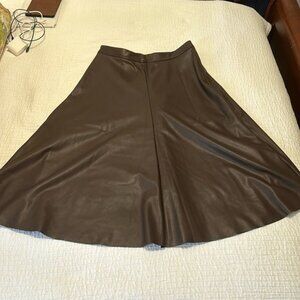 Banana Republic Rivina Vegan Leather Midi Skirt